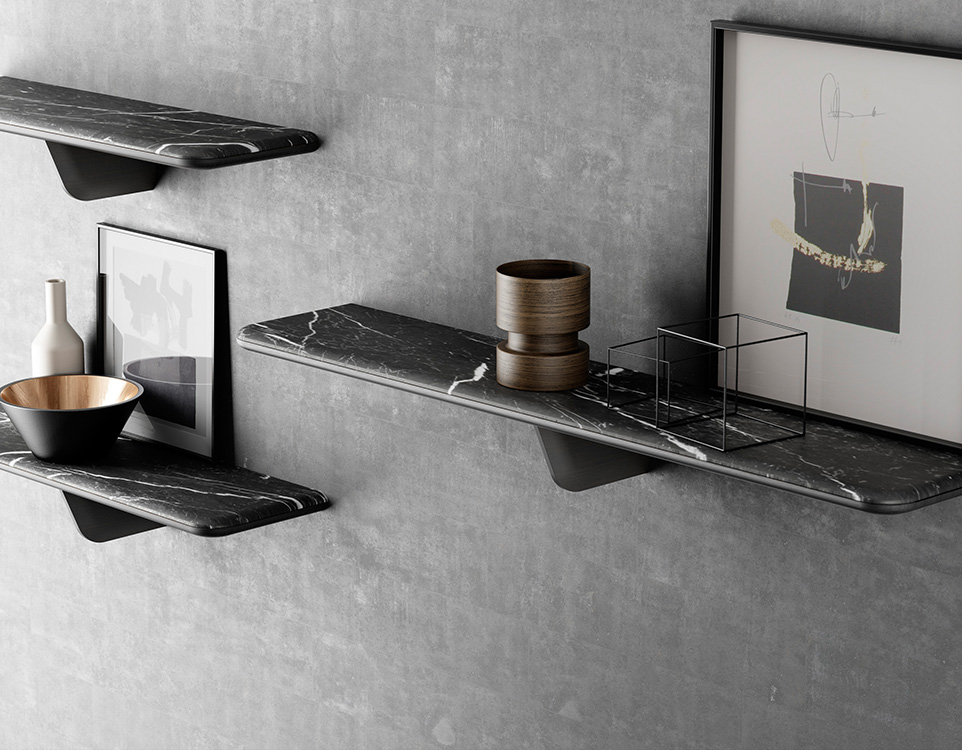 полка из мрамора